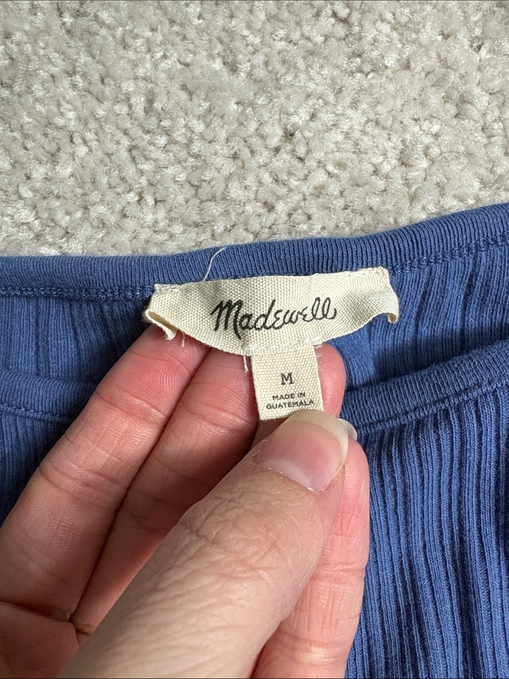 Madewell Ribbed Button Down Shell Tank - Picture 2 of 3